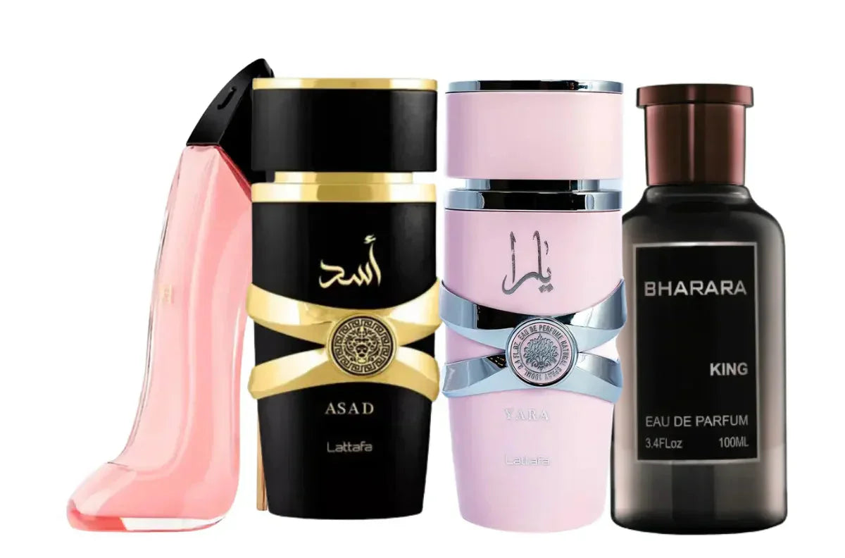 4 parfüümi komplekt | Asad, Yara, King, Good Girl Blush