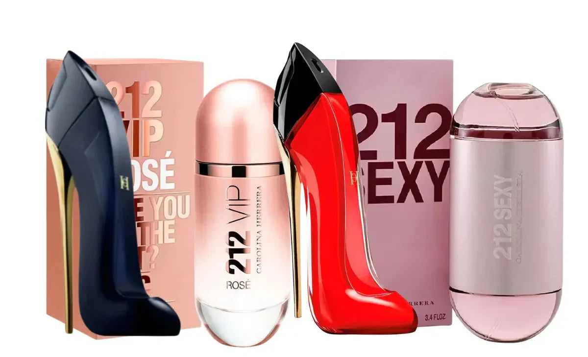 4 parfüümi komplekt | Good Girl, Good Girl Very, 212 Vip Rose, 212 Sexy