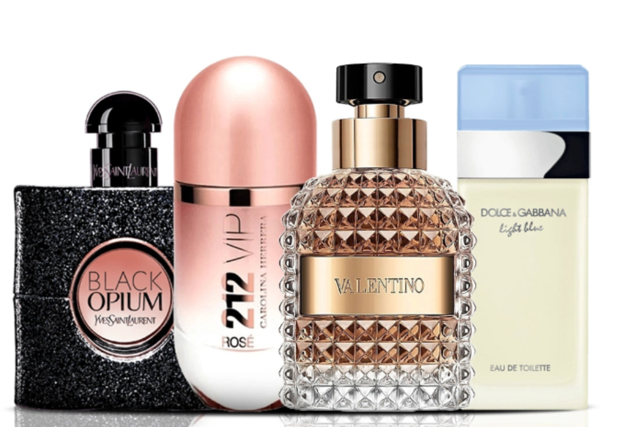 4 parfüümi komplekt | Black Opium + 212 VIP Rose + Valentino + Dolce & Gabbana Light Blue 100 ml