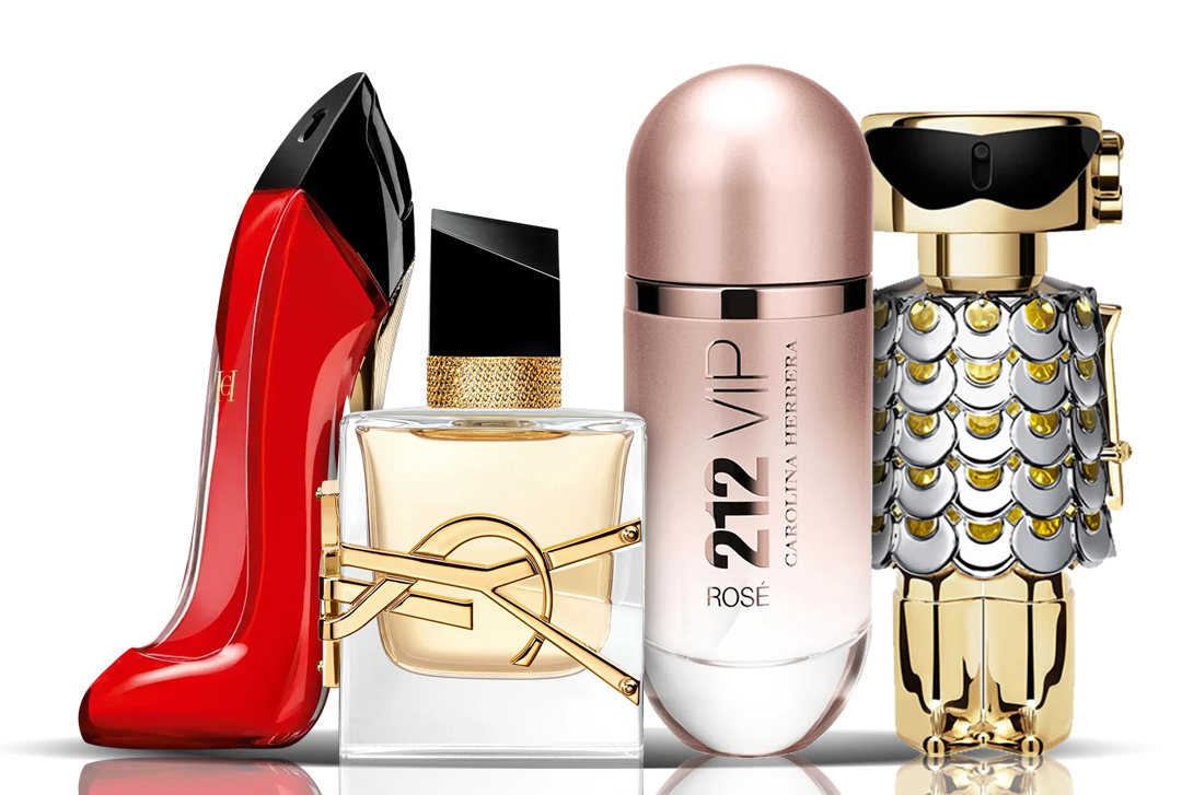 4 parfüümi komplekt | Very Good Girl + Libre + 212 VIP Rose + Fame 100ML