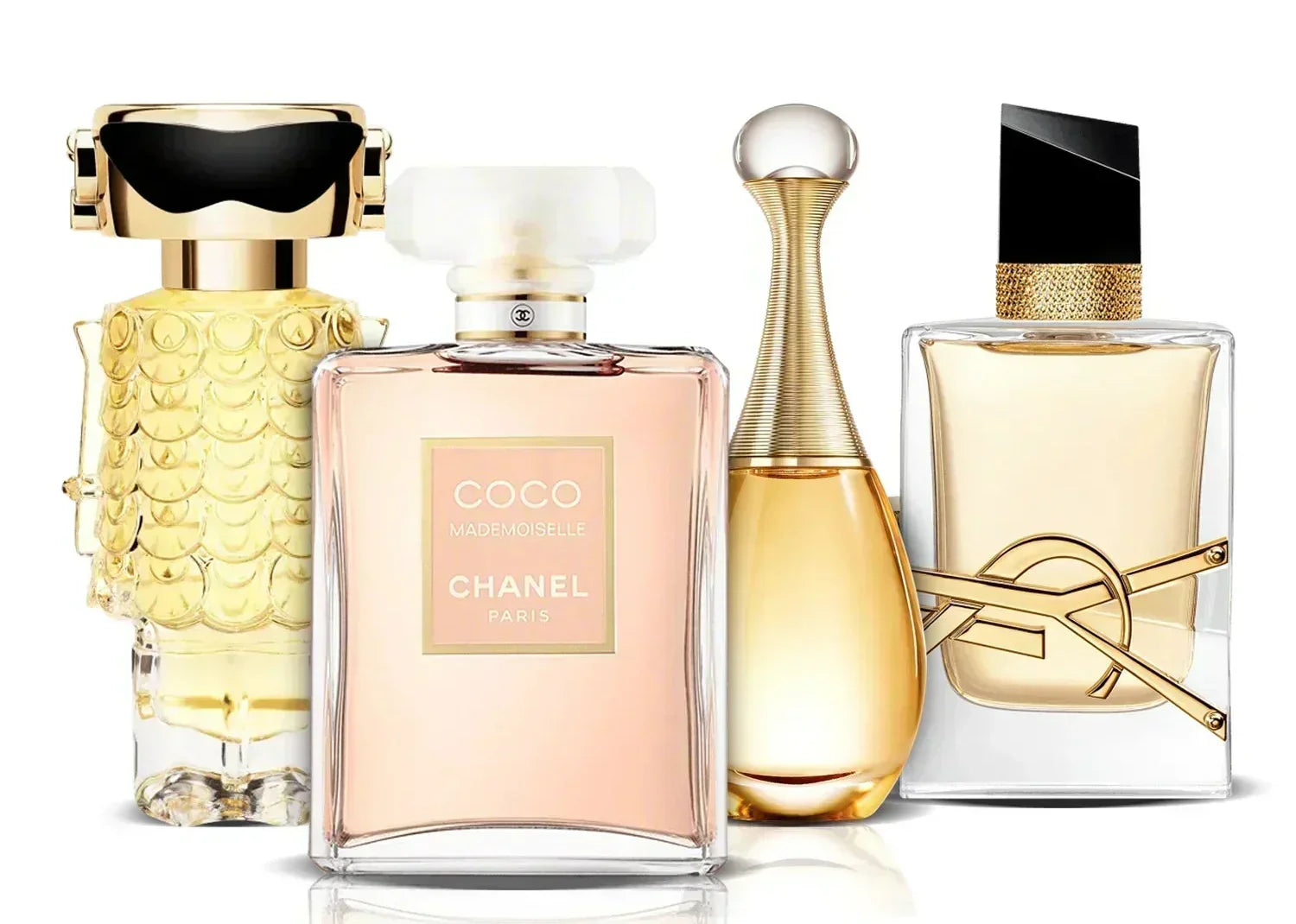 4 parfüümi komplekt | Fame, Coco Mademoiselle, J'adore i Libre (100 ml)
